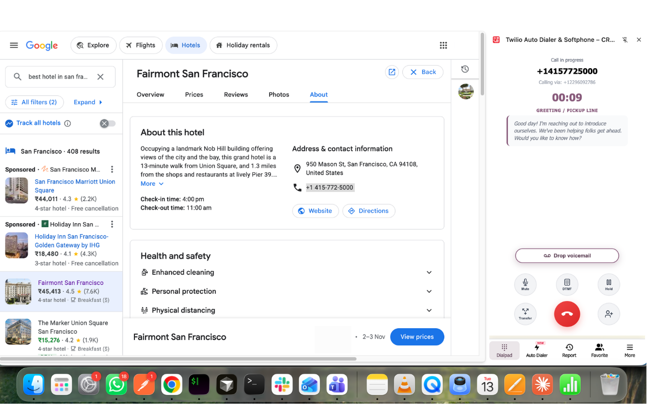 Twilio Auto Dialer & Softphone – CRM, Click-to-Call, SMS & Call History - 截图 1