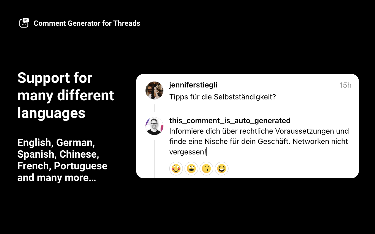 Comment Generator for Threads - 截图 3