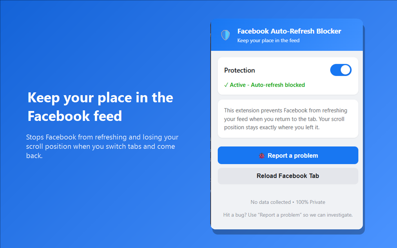 Facebook 自动刷新拦截器 - 截图 1