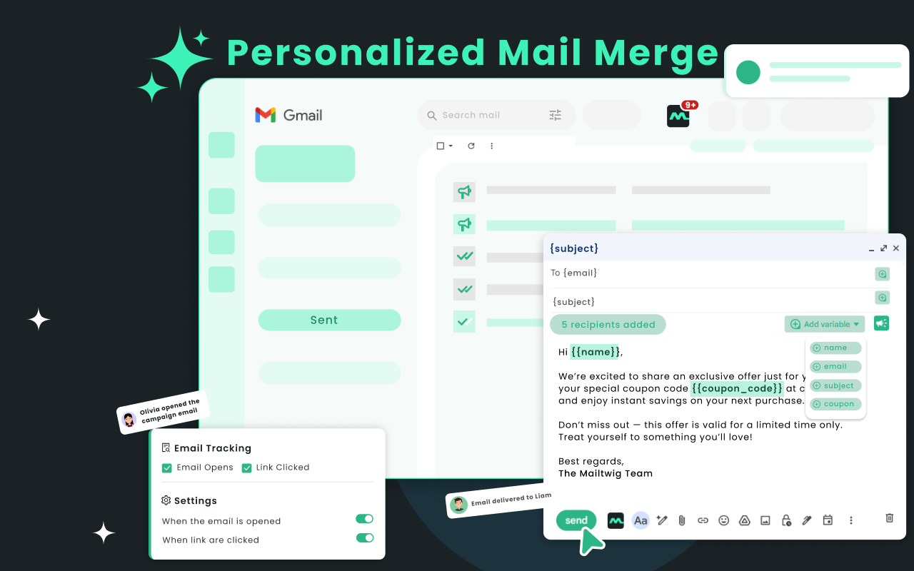 MailTwig – Export Emails, AI Data Parsing & Mail Merge - 截图 3
