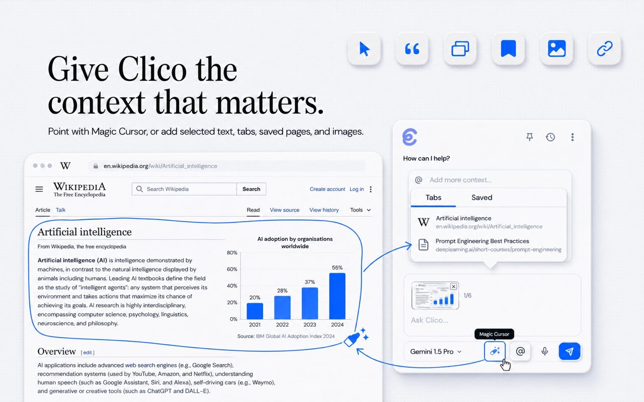 Clico brings GPT, Claude, & Gemini to every page you browse - 截图 4