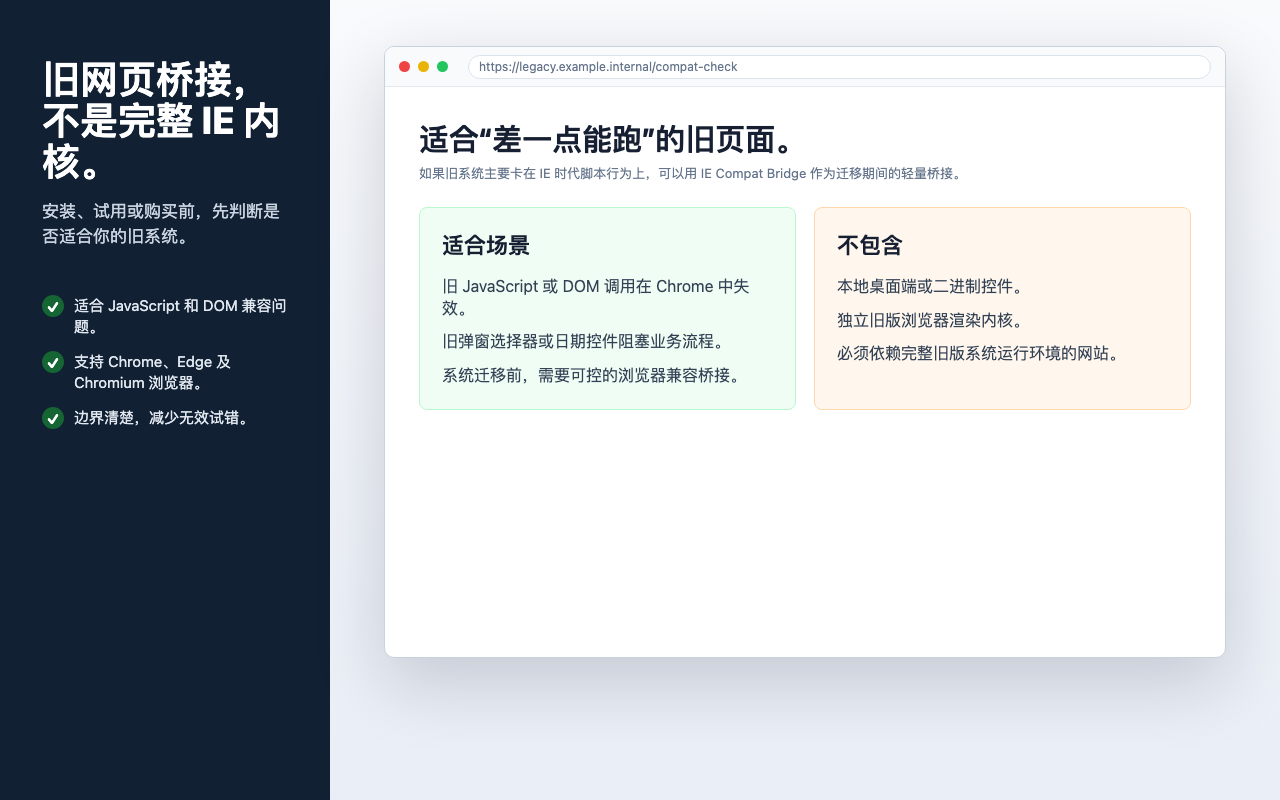 IE Compat Bridge - 旧系统网页兼容工具 - 截图 5