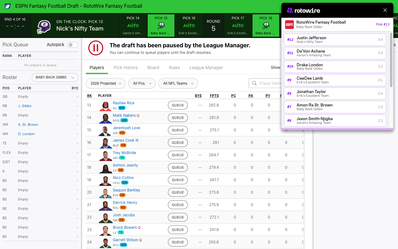 RotoWire - 截图 1