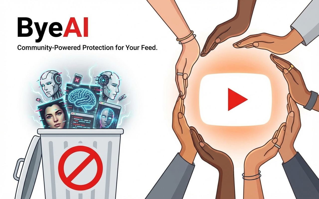 ByeAI — Hide AI‑generated YouTube videos - 截图 1