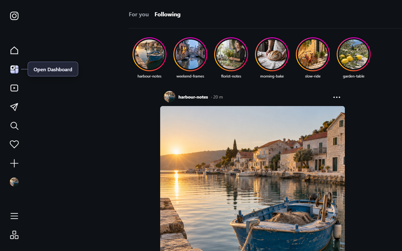 Instagram Dashboard - 截图 3