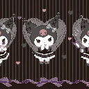 Gothic Lolita Kuromi Background from Sanrio