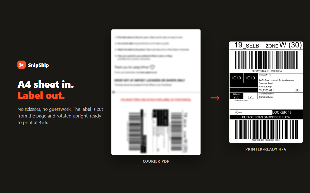 SnipShip – Shipping Label Cropper - 截图 2