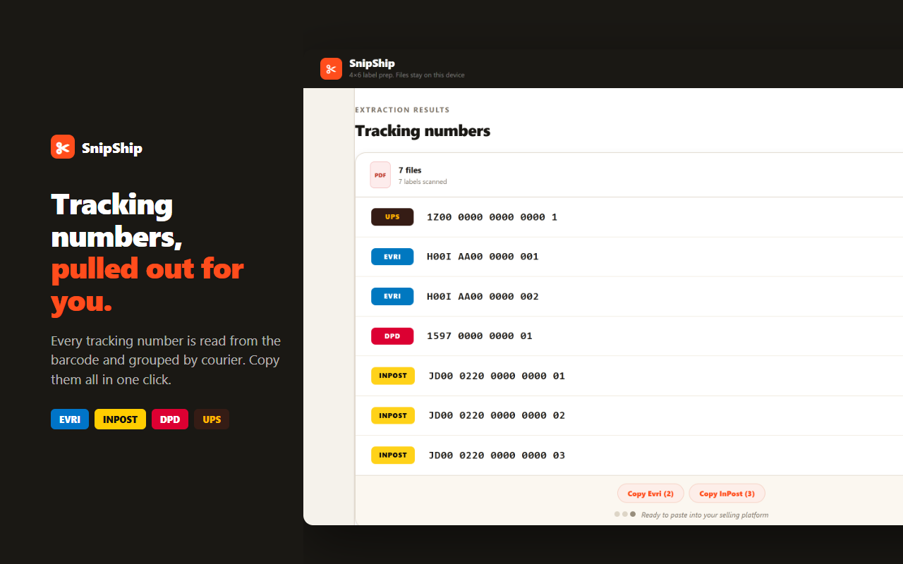 SnipShip – Shipping Label Cropper - 截图 3