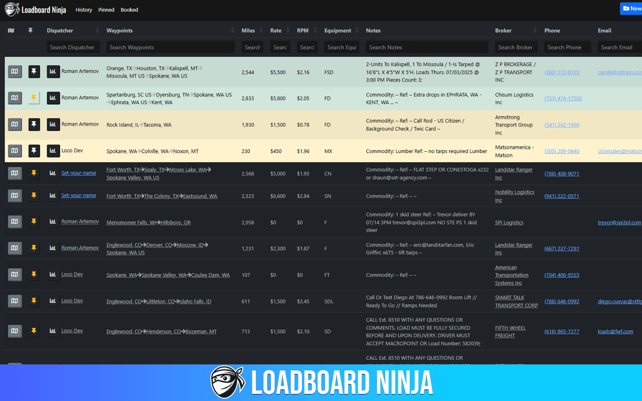 Loadboard Ninja by NinjaTMS : Supercharge your loadboard - 截图 4