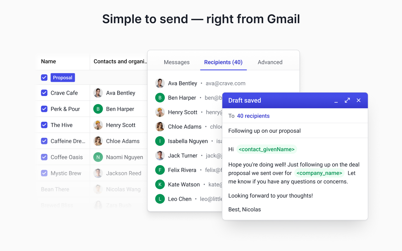 Streak Mail Merge for Gmail - 截图 1