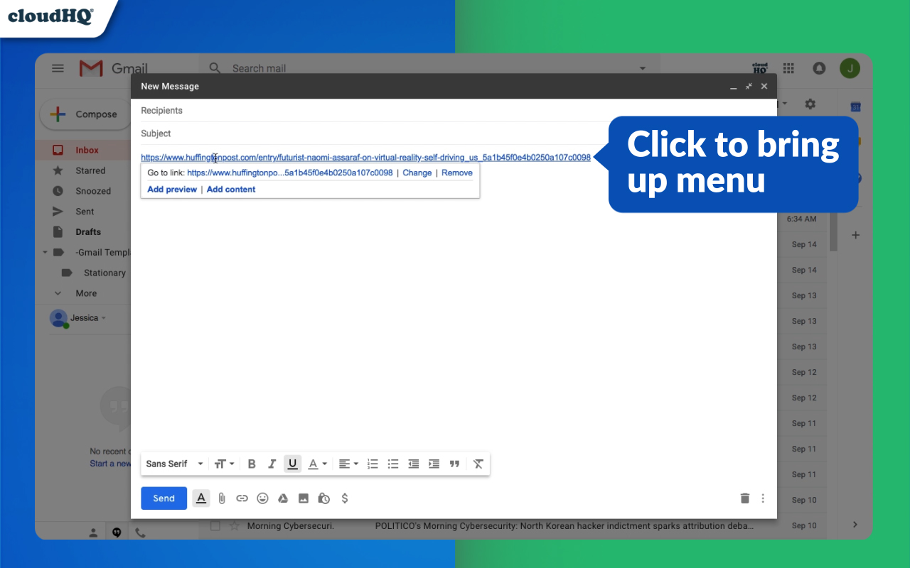 URL Link Previews for Gmail™ by cloudHQ - 截图 2