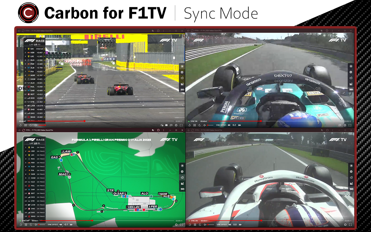 Carbon for F1TV - 截图 2
