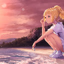 Cute Lillie at the Beach Pokémon Live Wallpaper