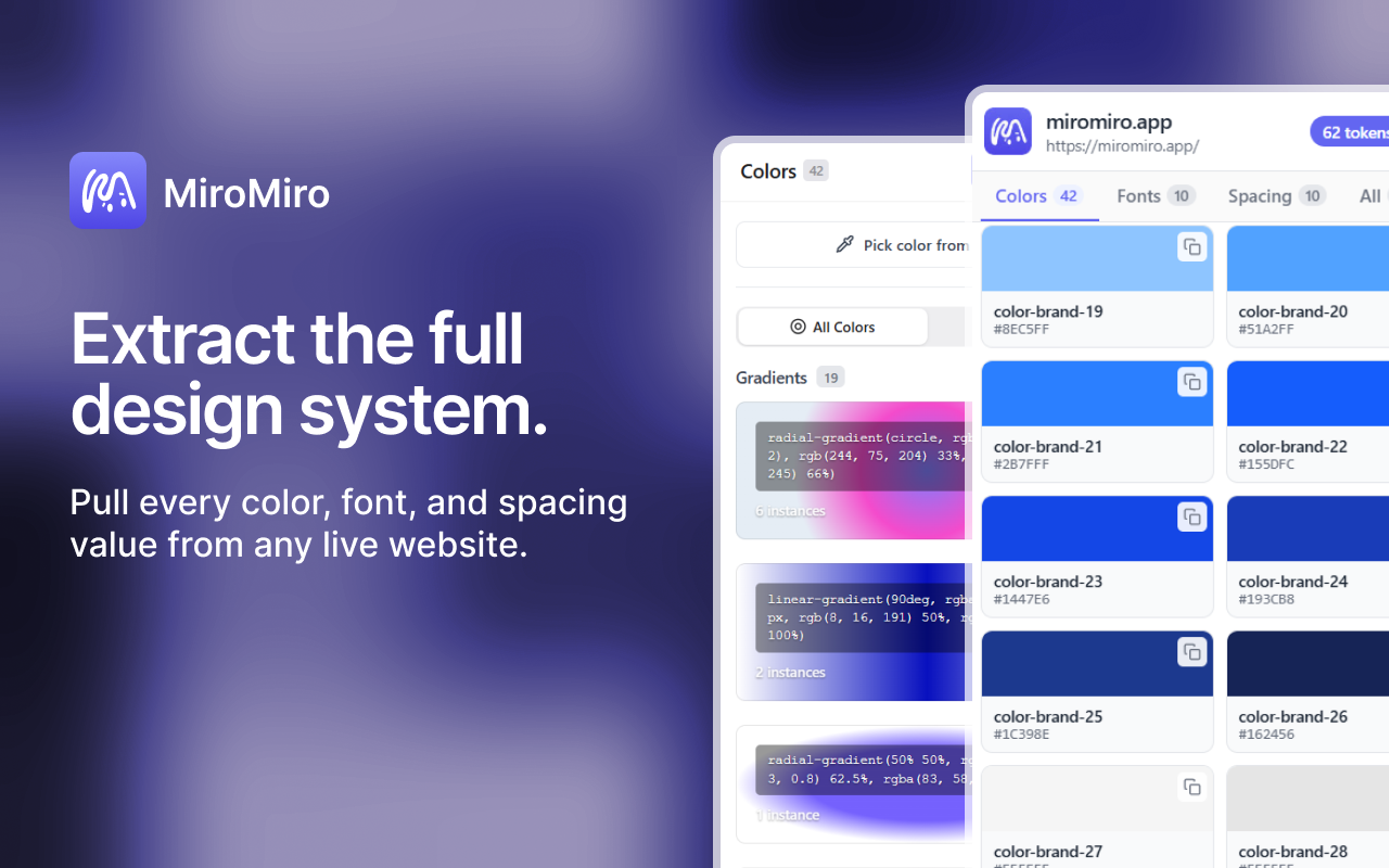 MiroMiro: Web to Code, Web Inspector, Font Finder & Lottie - 截图 3