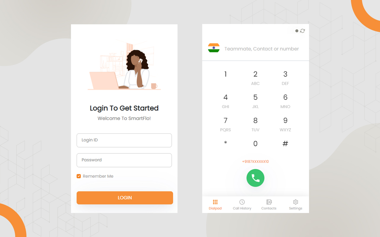 Smartflo Softphone - 截图 1