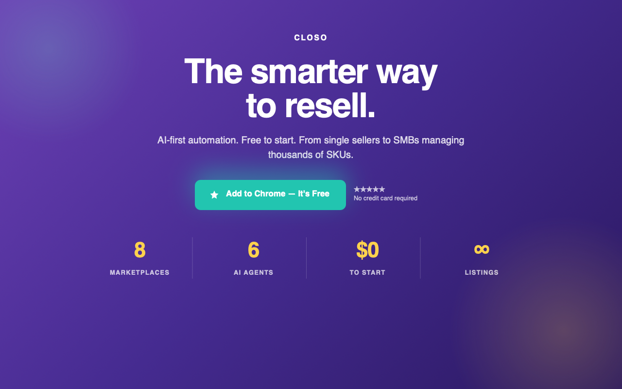 Closo — Sell on Every Marketplace - 截图 5