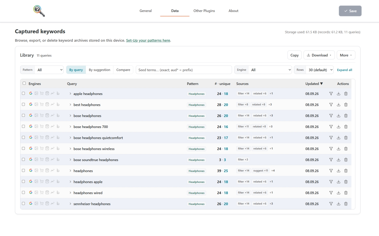 SERP Keyword Extractor by searchanalyzer.io - 截图 3
