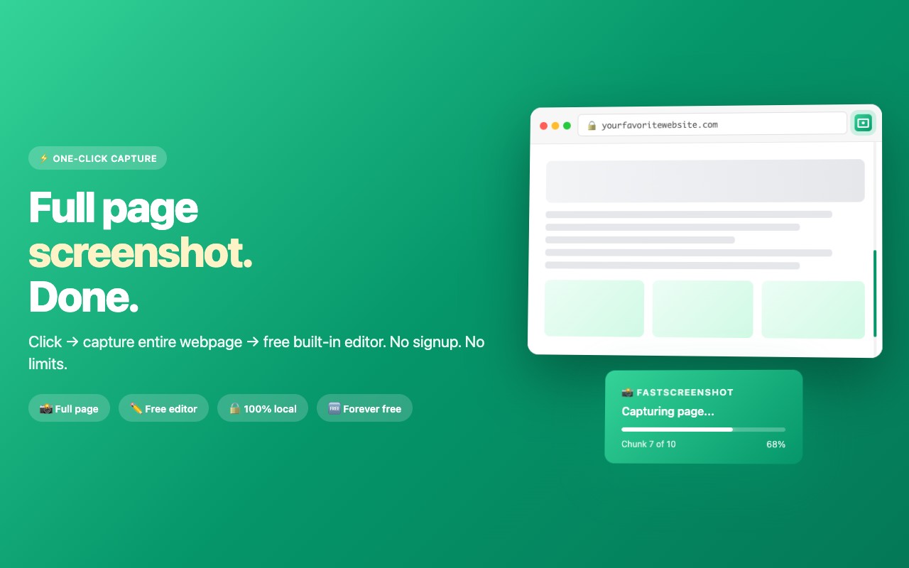 FastScreenshot — 全页截图 - 截图 1