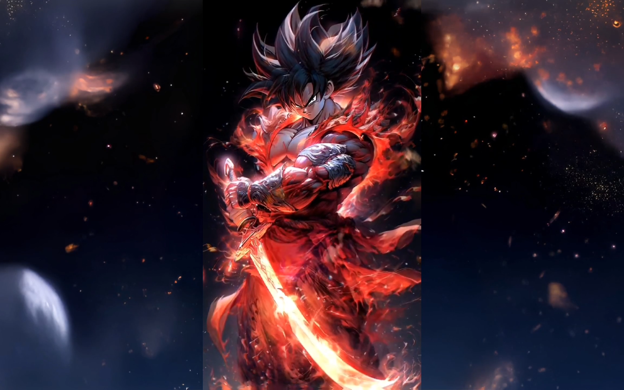 Son Goku Live Wallpaper - 截图 1