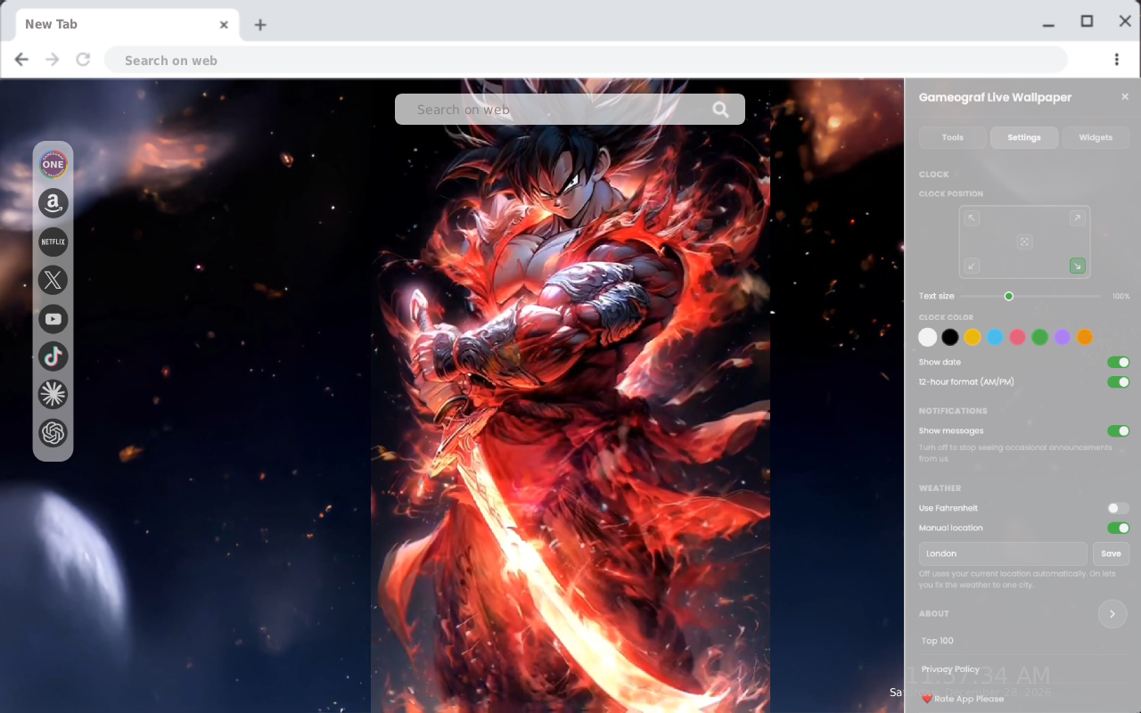 Son Goku Live Wallpaper - 截图 2