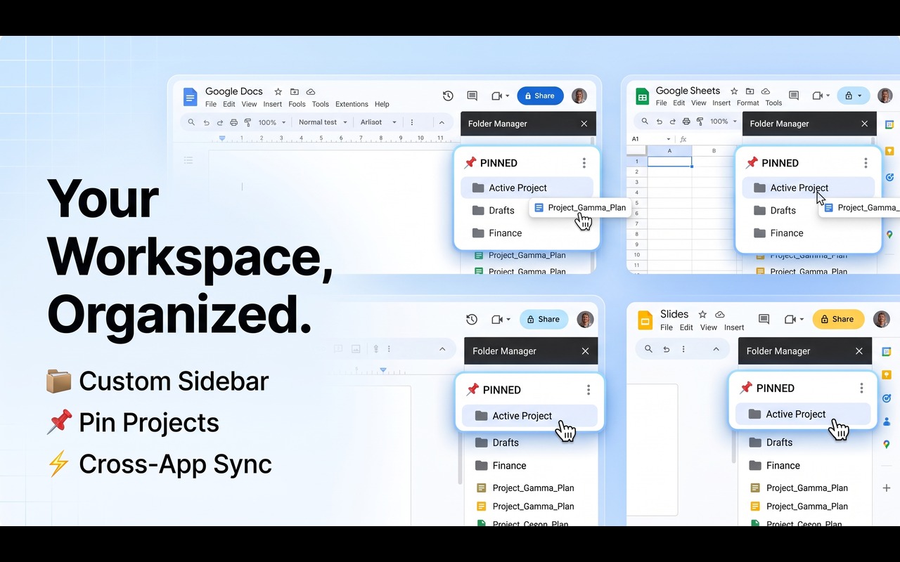 Folder Manager for Google Docs, Sheets & Slides - 截图 2