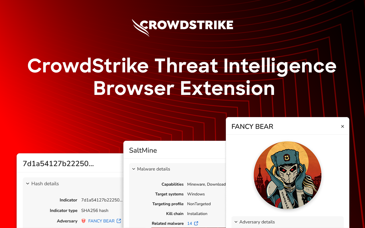 CrowdStrike Threat Intelligence Browser Extension - 截图 1