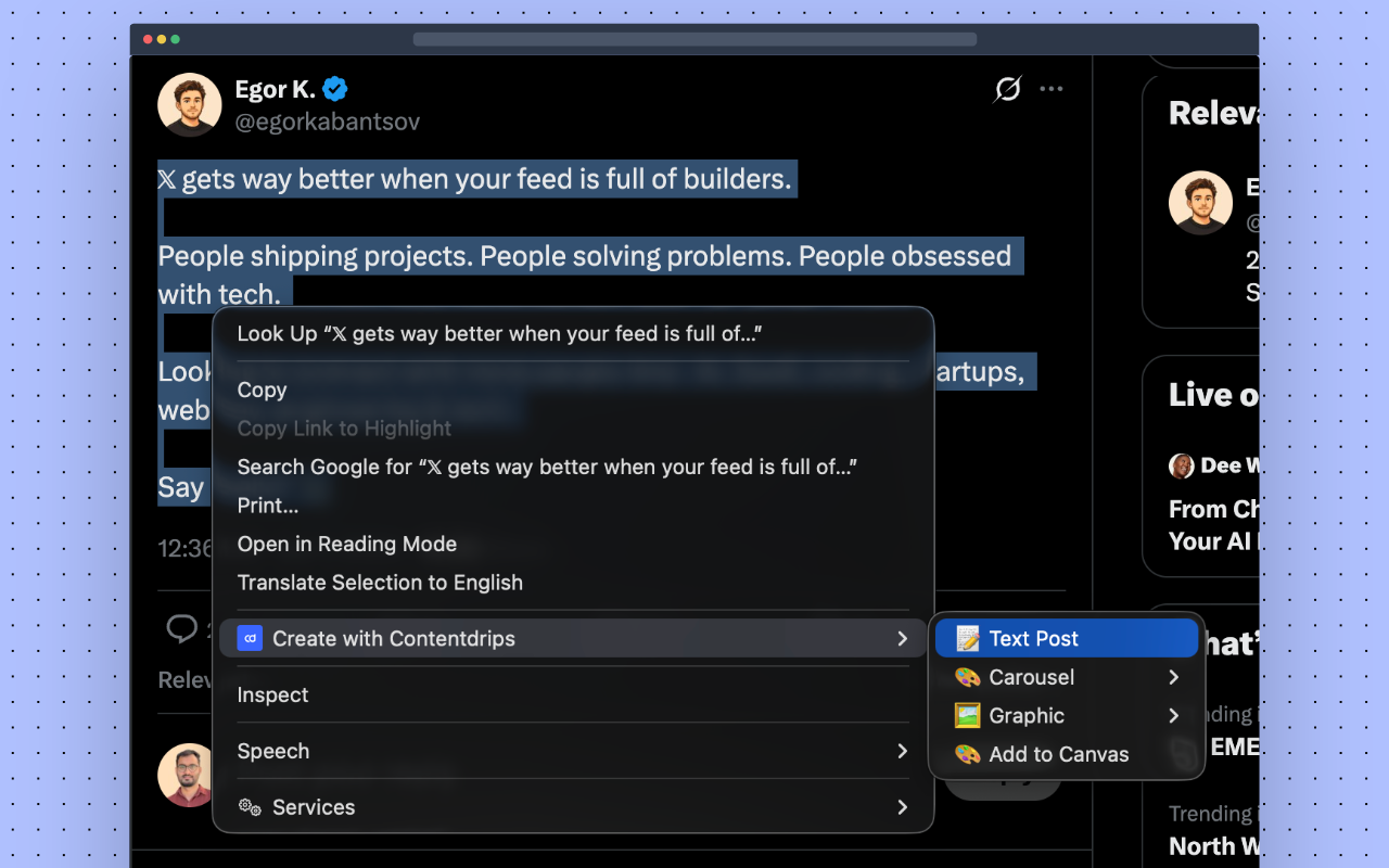 Contentdrips - Social Media Carousel & Post Maker - 截图 3
