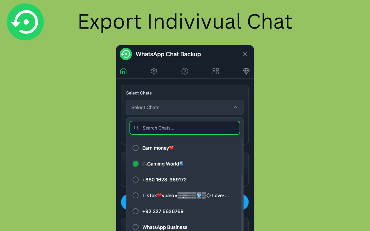 Chat Backup for WA - 截图 1