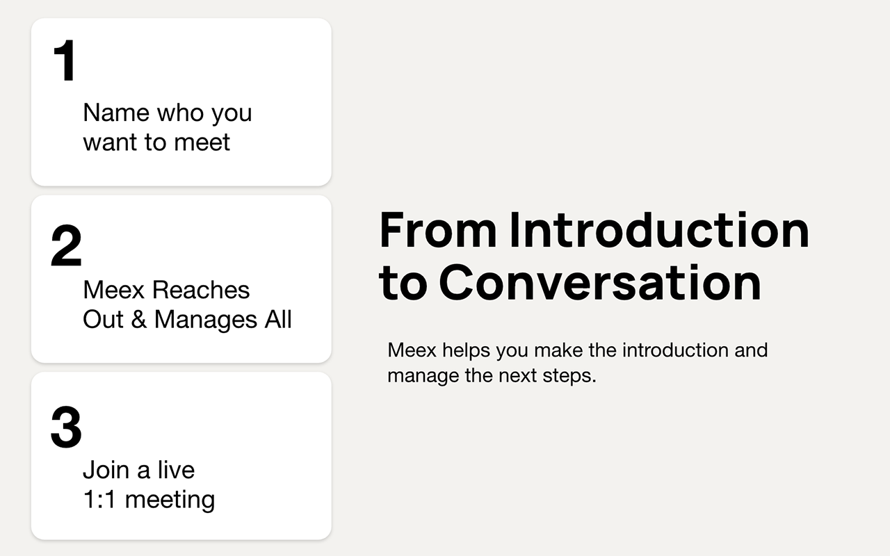 Meex – Get Meetings with Anyone - 截图 2