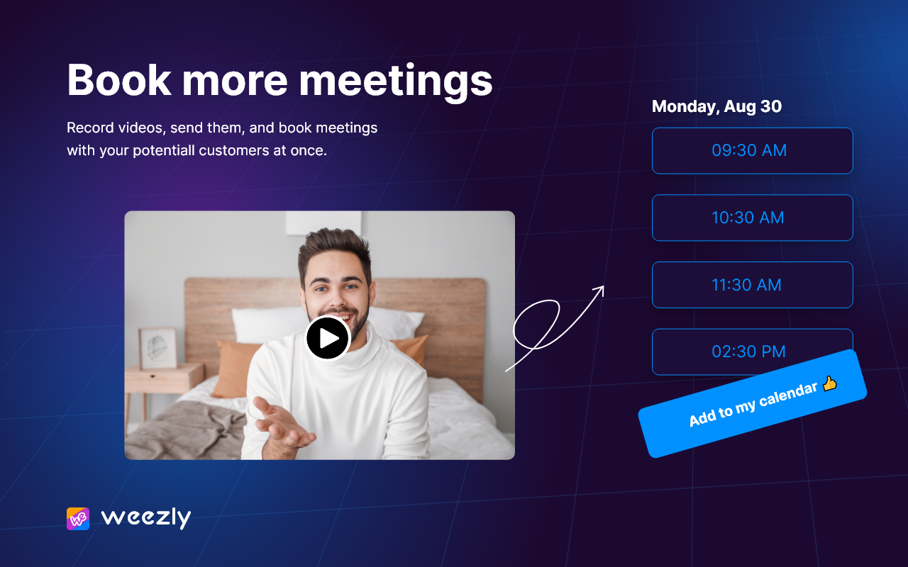 Weezly - Create Sales Videos and Book Meetings - 截图 3