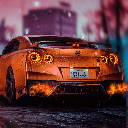 Orange Nissan Skyline GTR Live Wallpaper