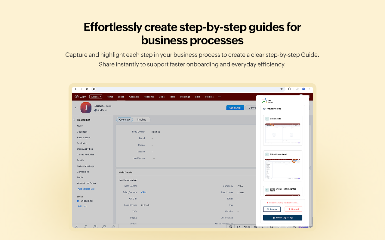 Zoho Digital Adoption Platform - 截图 4