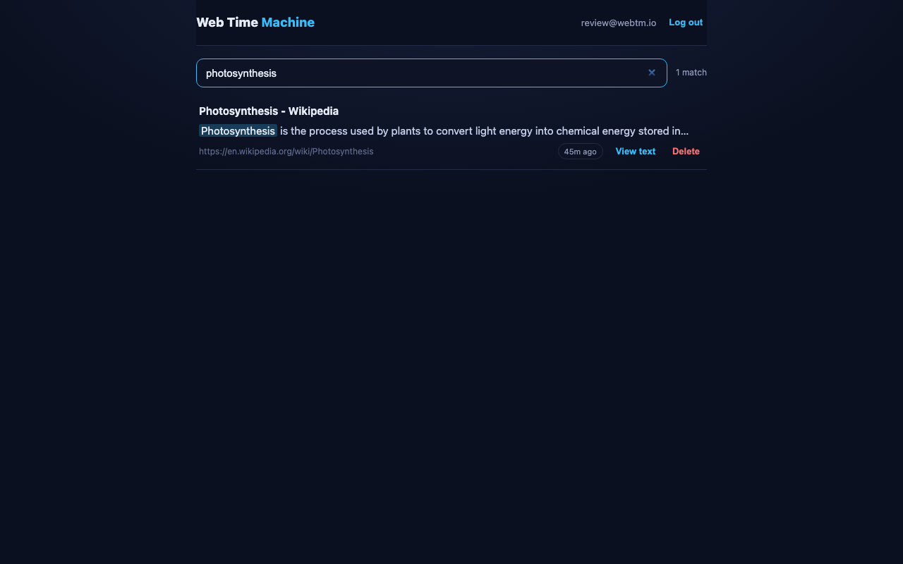 Web Time Machine - 截图 2