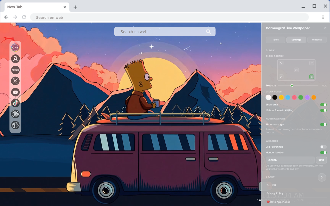 Bart Simpson Live Wallpaper - 截图 2