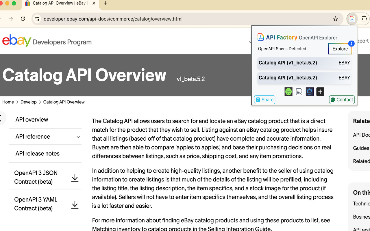 API Factory - OpenAPI Viewer & Playground - 截图 3