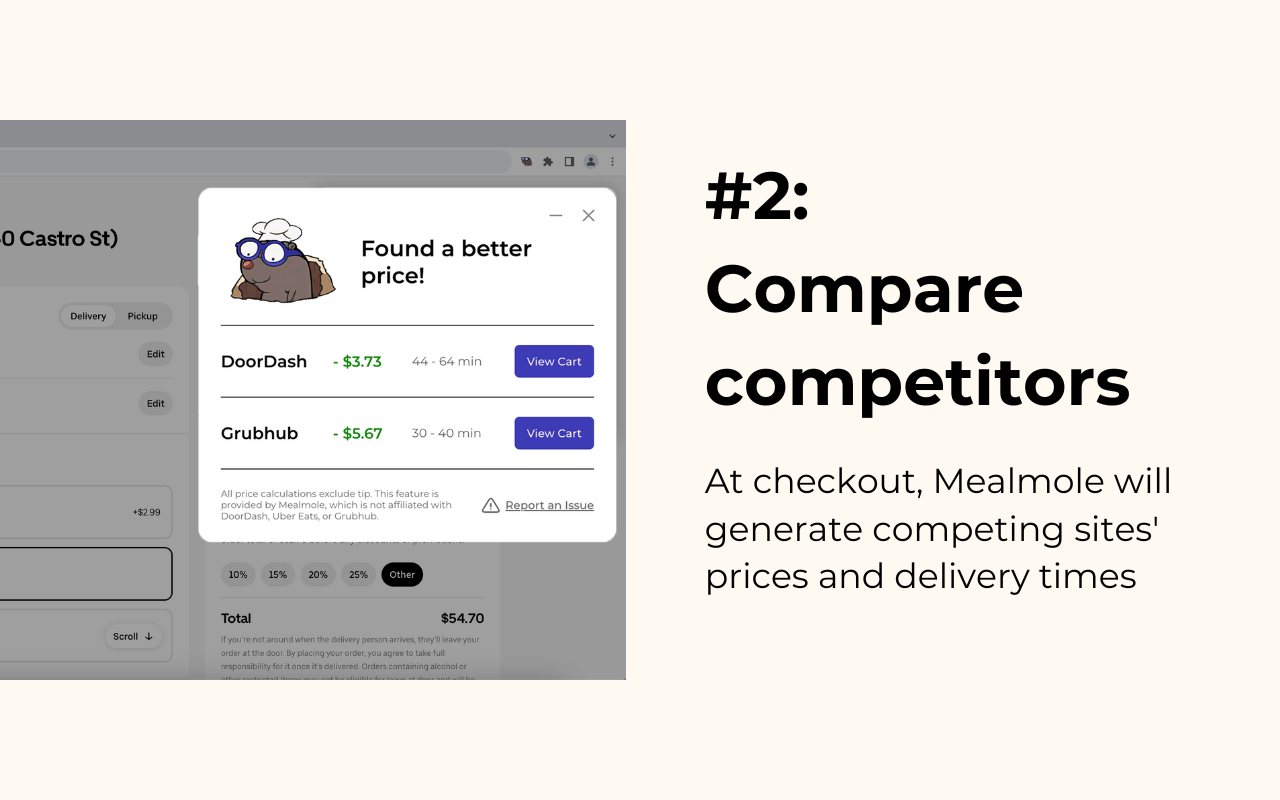Mealmole - Compare Food Delivery Services - 截图 3