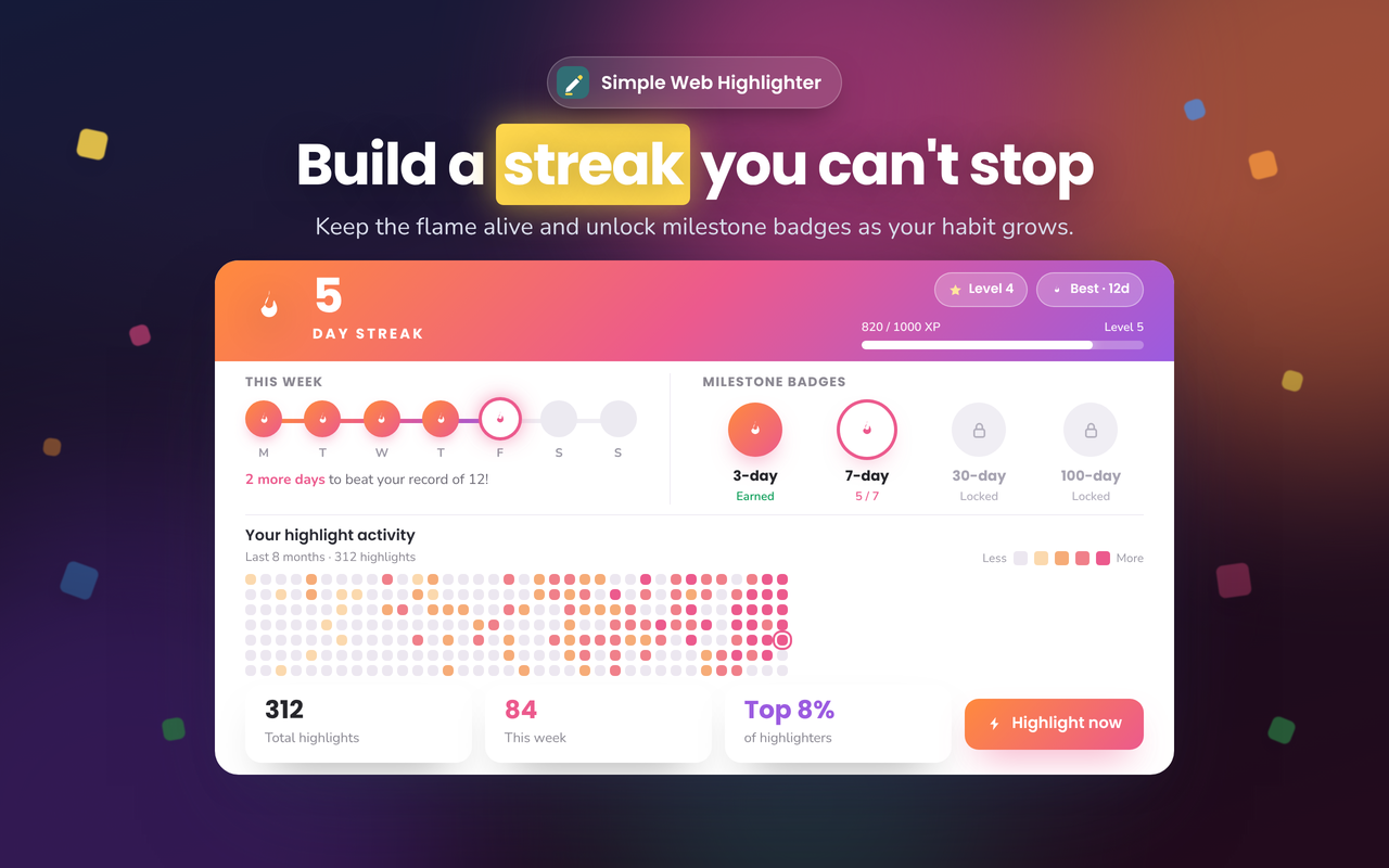 Web Highlighter - 高亮文本、批注并用 AI 做笔记 - 截图 2