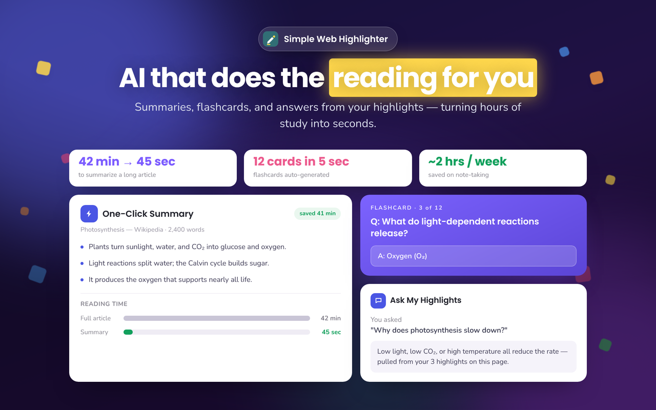 Web Highlighter - 高亮文本、批注并用 AI 做笔记 - 截图 3