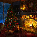 Christmas Cabin Live Wallpaper