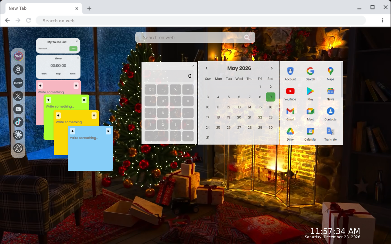 Christmas Cabin Live Wallpaper - 截图 3