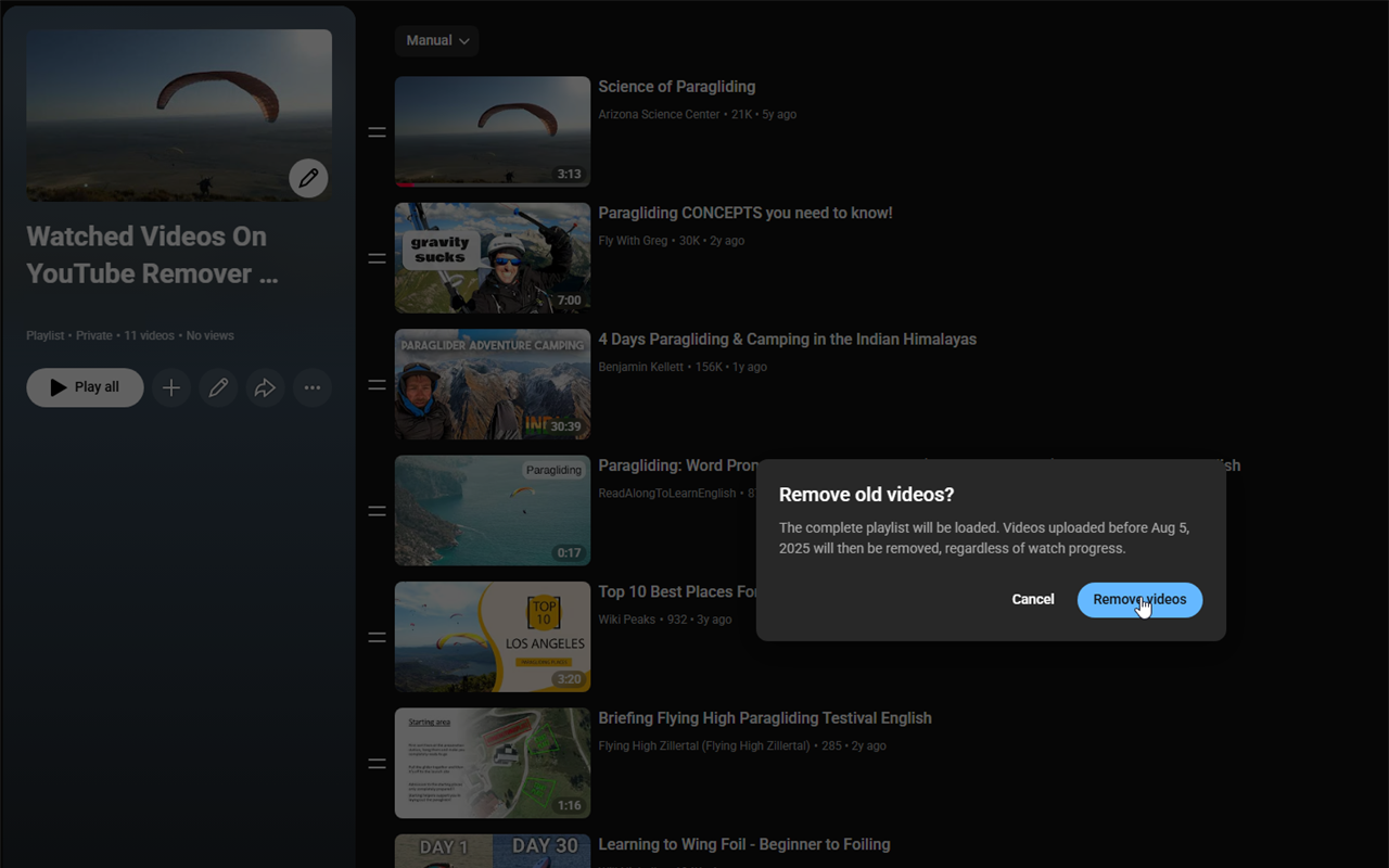 Watched Videos On YouTube Remover - 截图 2