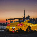 Yellow Nissan GTR Rain Live Wallpaper
