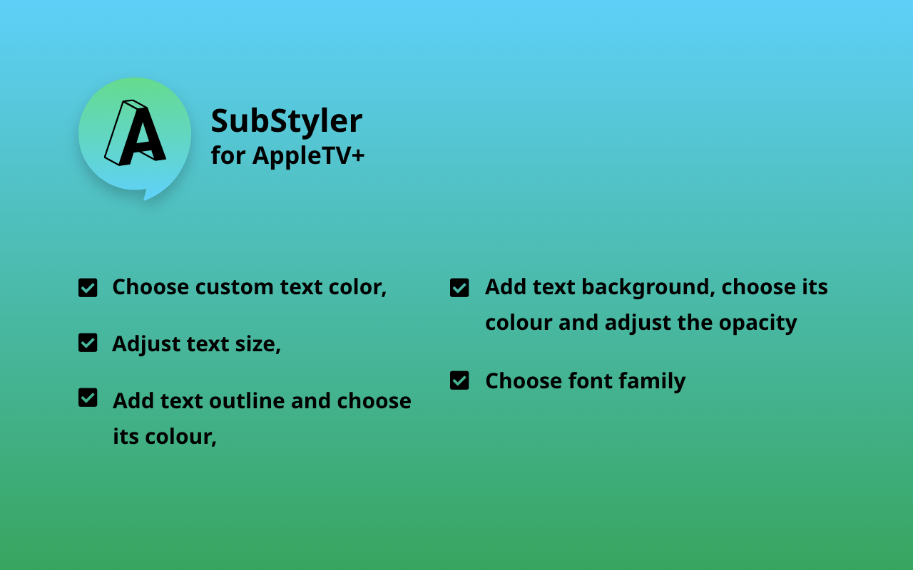 Apple TV+ SubStyler：自定义字幕与说明文字 [QVI] - 截图 2