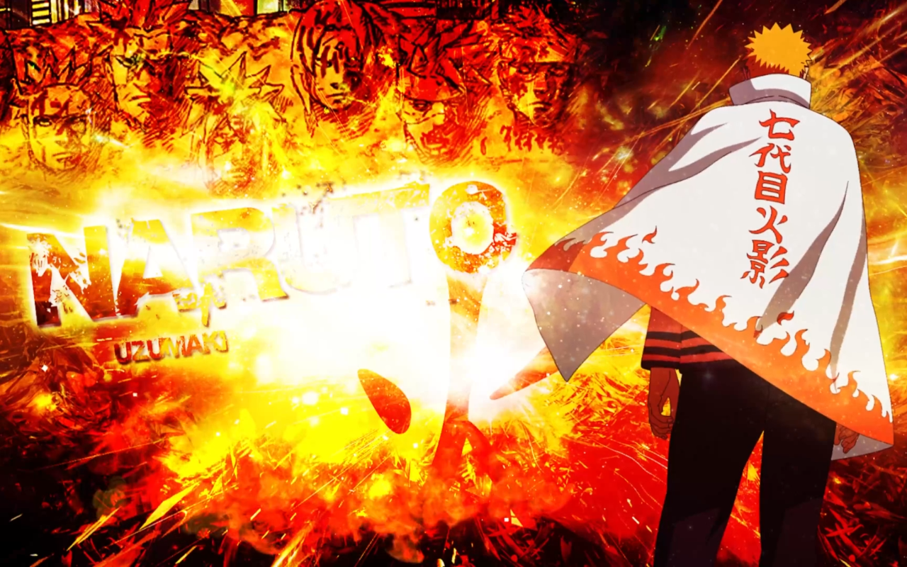 Naruto Uzumaki Flaming Live Wallpaper New Tab - 截图 1