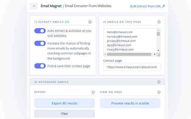 Email Extractor From Websites | Email Magnet - 截图 1