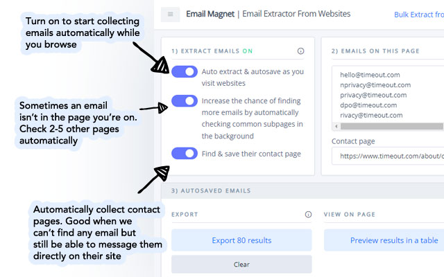 Email Extractor From Websites | Email Magnet - 截图 2