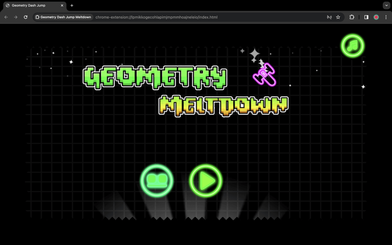 Geometry Dash Jump Meltdown - 截图 1