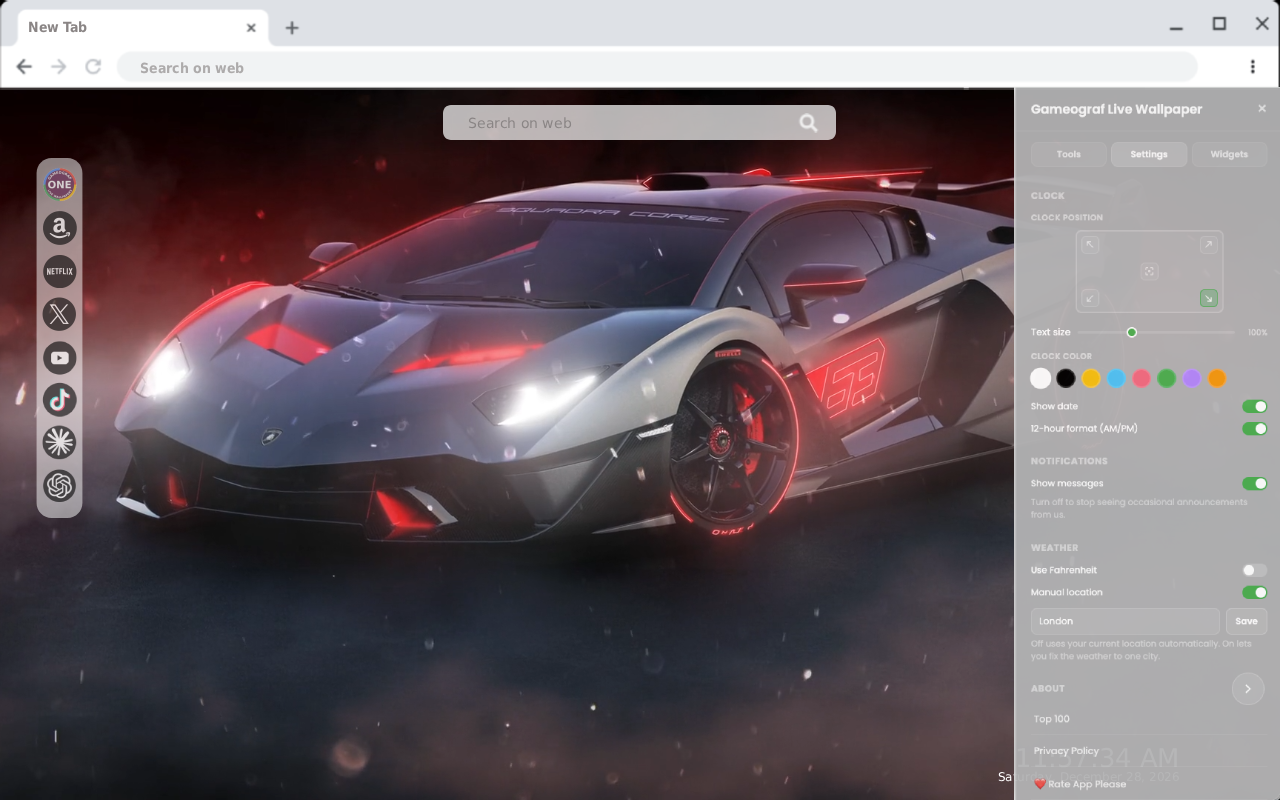 Lamborghini Live Wallpaper - 截图 2