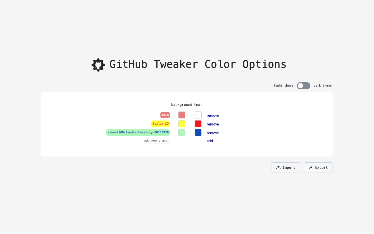 GitHub Tweaker - 截图 2
