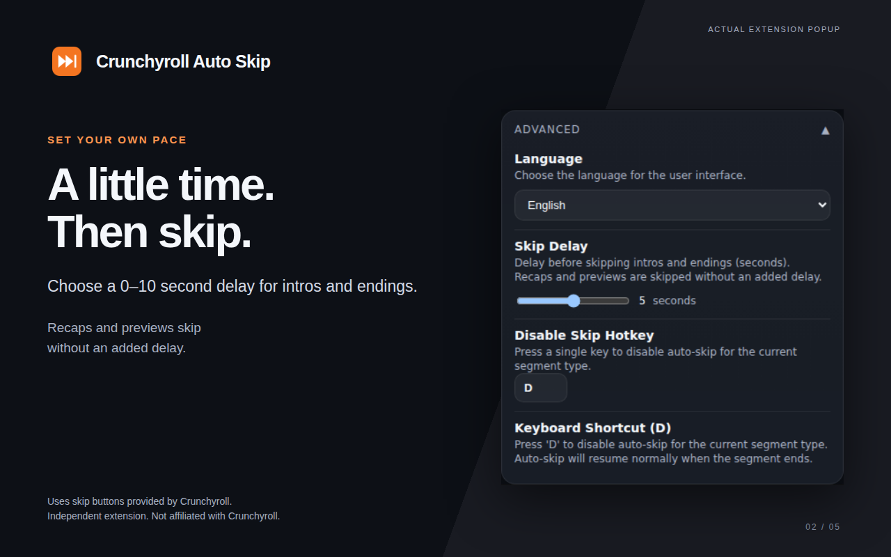 Crunchyroll Auto Skip - 截图 2